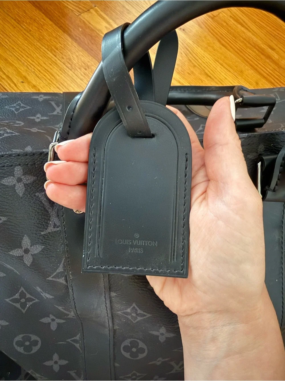 Louis Vuitton Monogram Eclipse Duffel Bag in Black